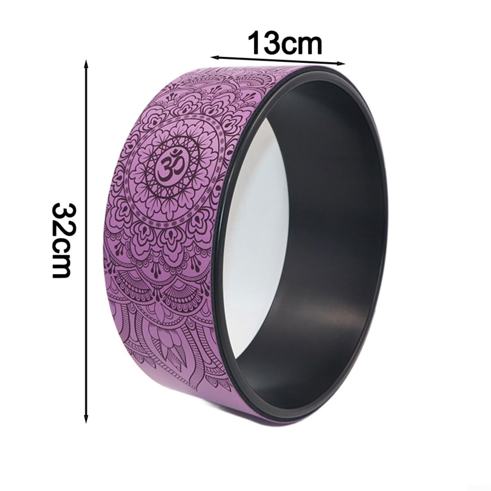 Ruota da yoga per stretching della schiena, 32 x 13 cm, rullo per allenamento addominali, supporto sicuro per principianti e gravidanza