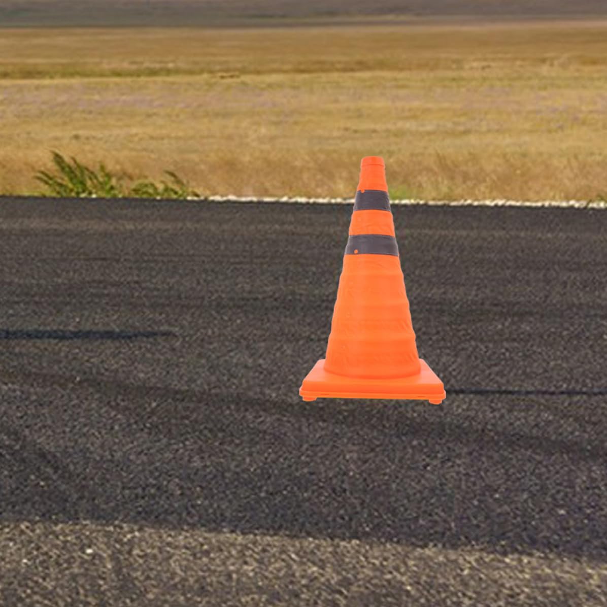 Cônes de Signalisation Pliables Réfléchissants Orange en Plastique