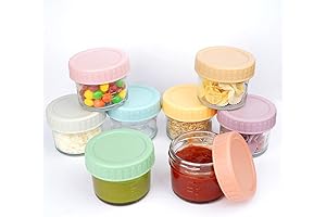 ANOTION 3 oz Travel Jars with Lids