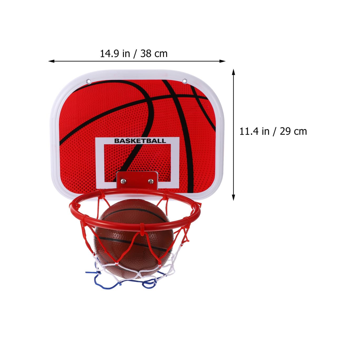 ORFOFE Tablero De Baloncesto Colgante Sin Taladrar De Hierro para Aro De Baloncesto para Tablero De Interior y Exterior Juguete De Práctico