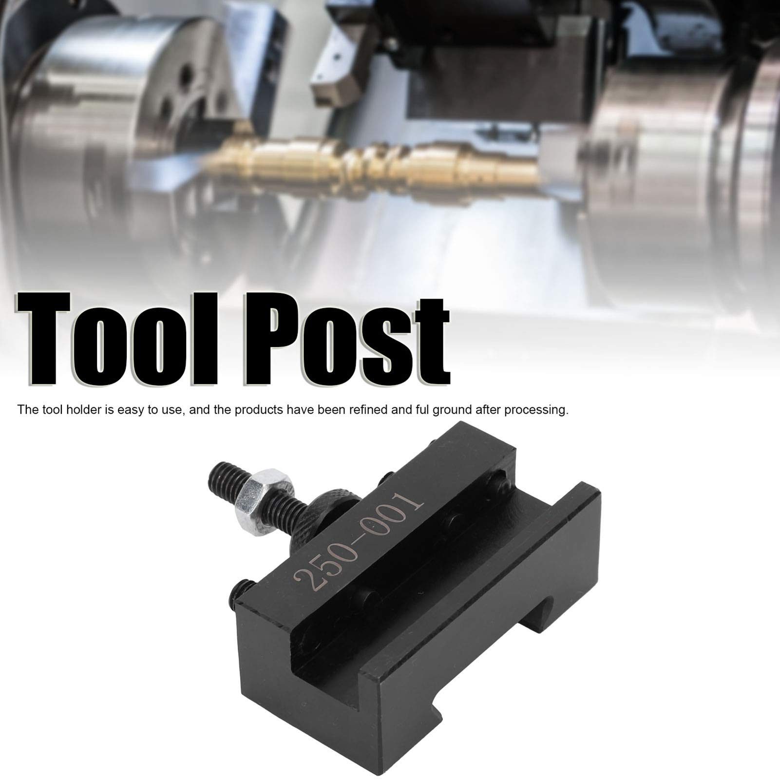 Nutriess CNC Fixture Tool Post Universal Wedge Type Boring Bar Holder 250 001 Enhanced Versatility Robust Design for Machining and Metalworking Applications