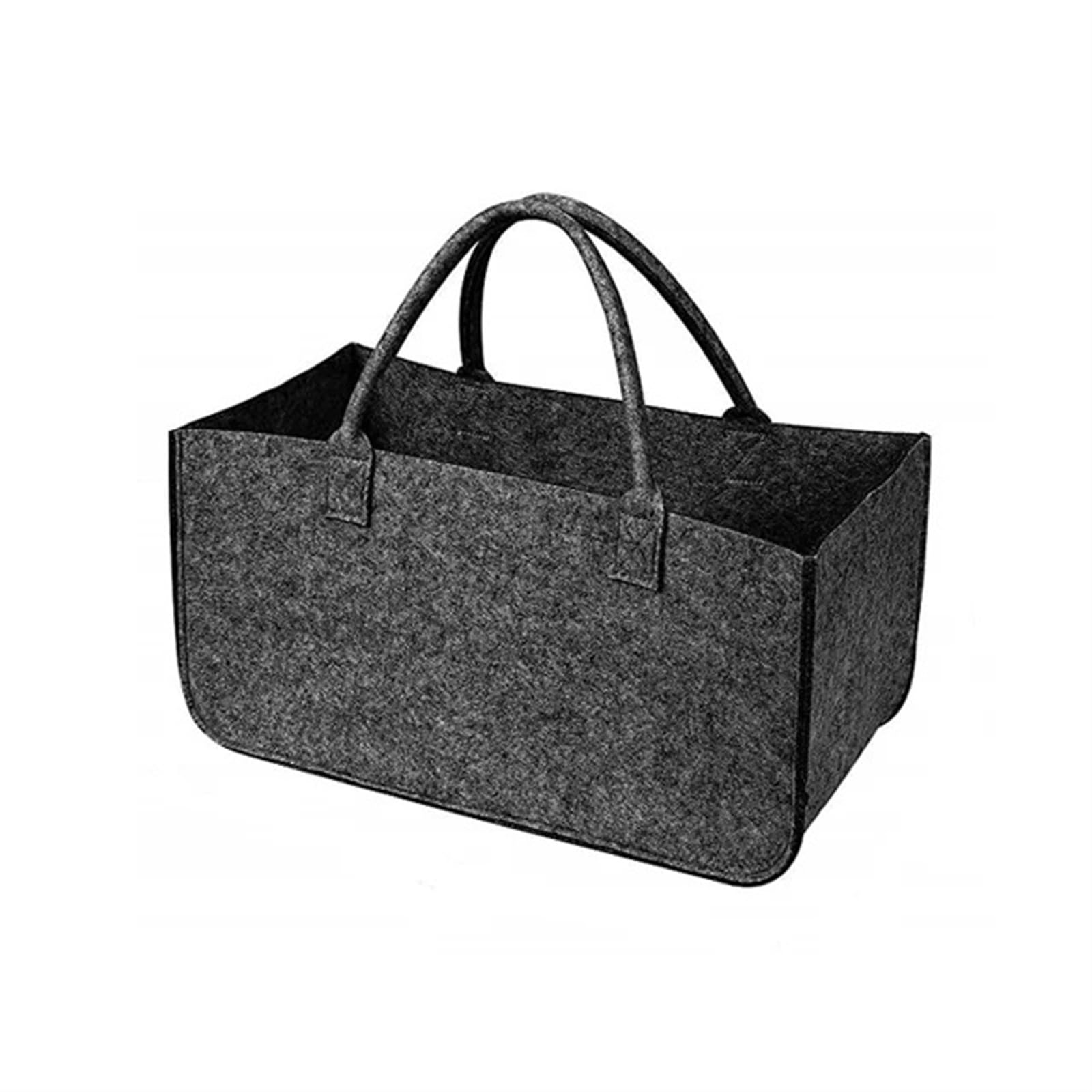 kosz na drewno opałowe, Kosze na drewno opałowe o dużej pojemności, filcowa torba do przechowywania, torba podróżna do samochodu, organizer na ubrania, drewniana torba kominkowa(Dark Grey)