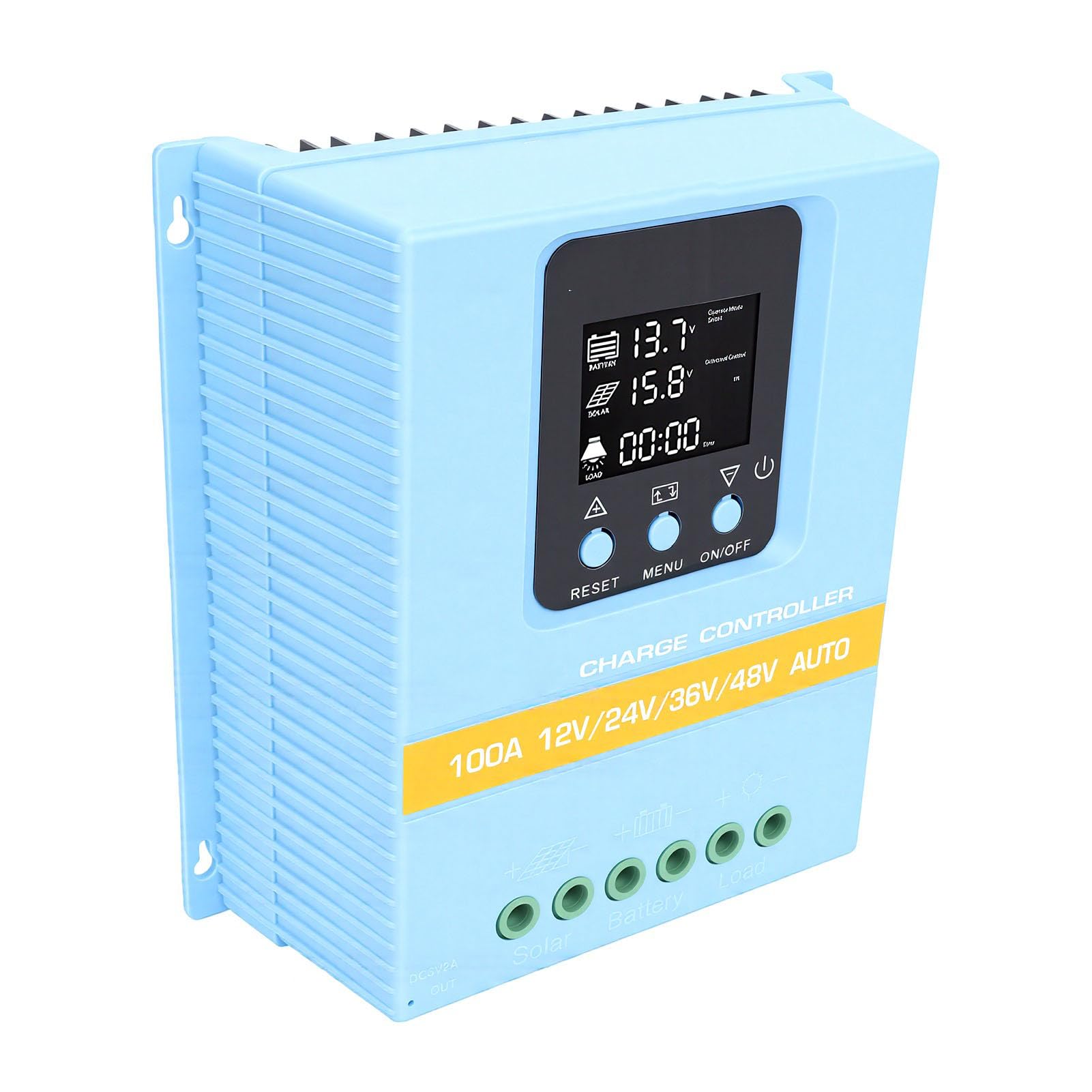 YWBL-WH Contrôleur de Charge Solaire 100A MPPT, écran LCD Double USB