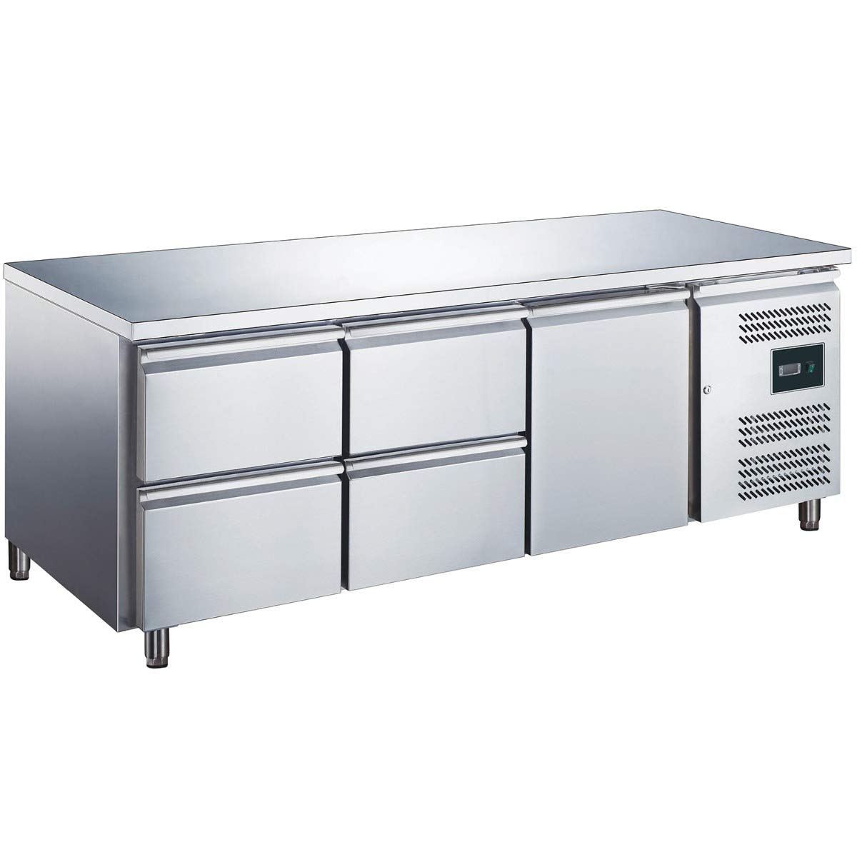 ZORRO Kühltisch ZGN 3140 TN | 1 Tür / 4 Schubladen | 1795x700mm | 1/1 GN