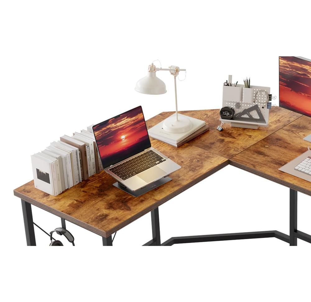 Amazon.com: Mericonia 67 inch L Shaped Desk with CPU Stand, Large