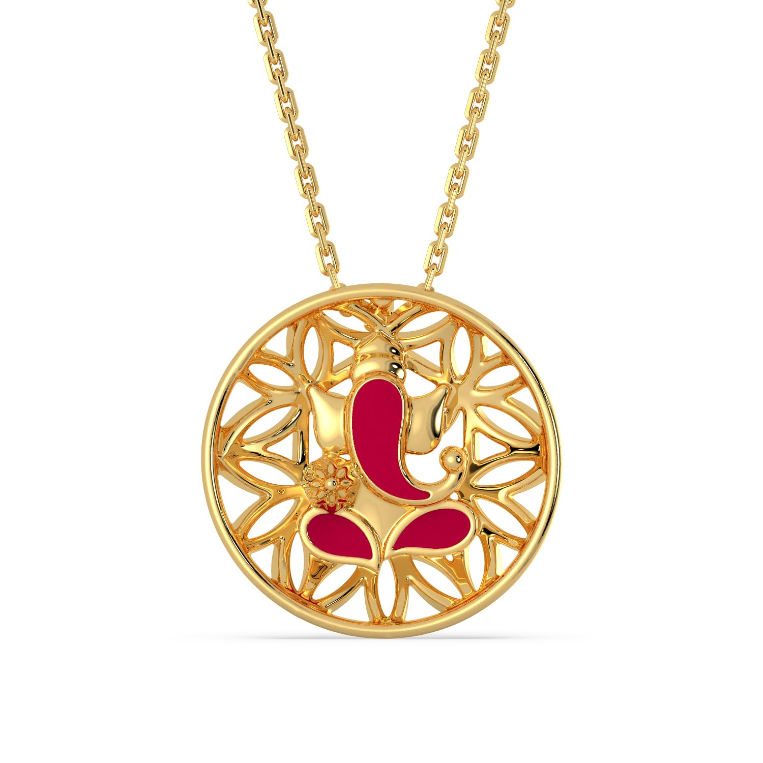 BIS Hallmark (585) 14k Yellow Gold Pendant for Unisex
