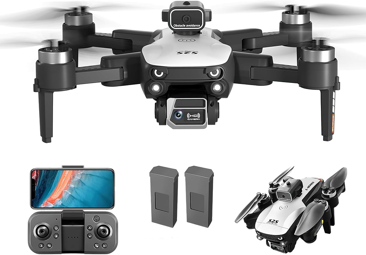 OBEST Drone Con Telecamera 4K – Professionale, Pieghevole, Motore Brushless, Follow Me, Per Principianti E Bambini 14+ - 2