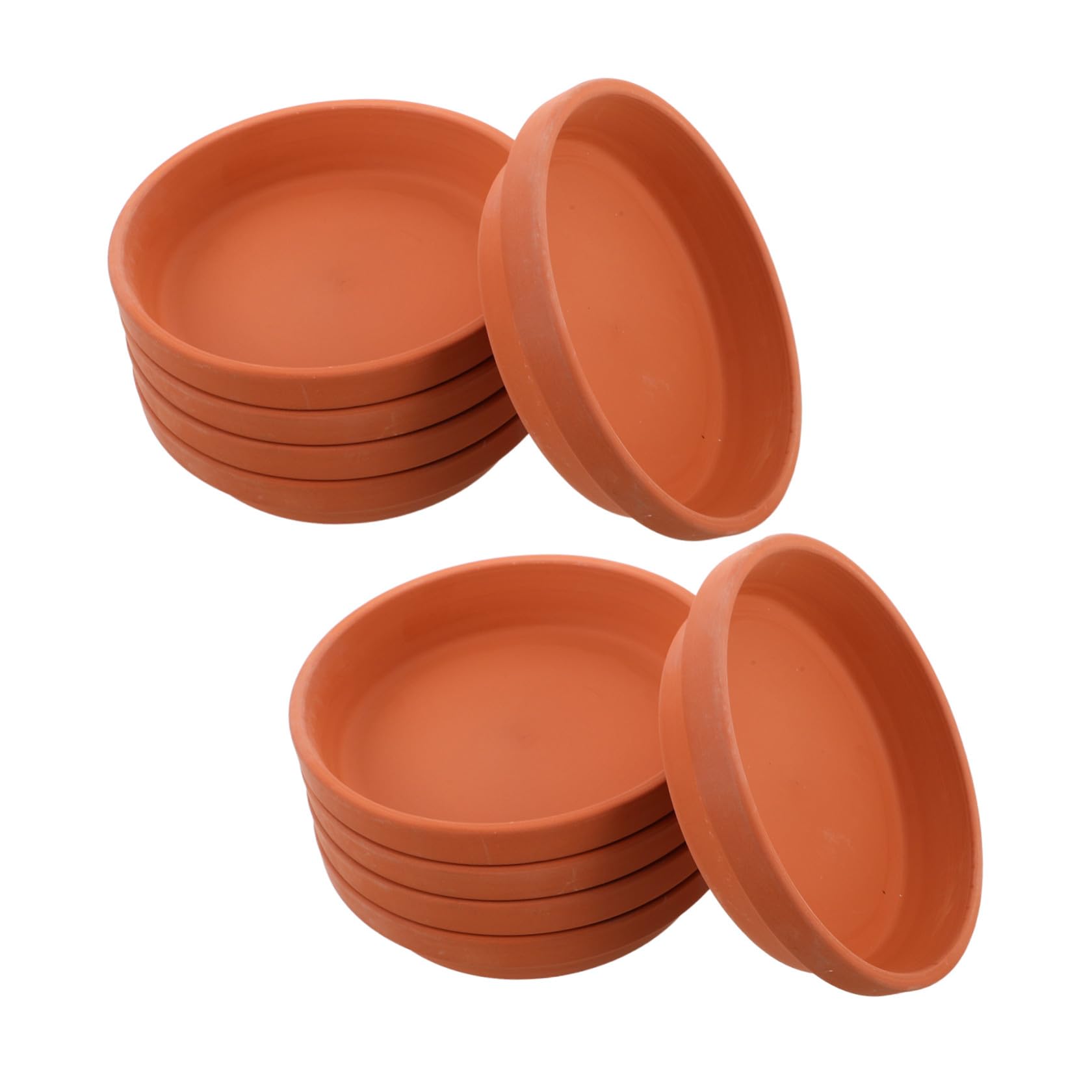 TOPBATHY 12 Piezas Platillo Redondo de Terracota 11, 4cm