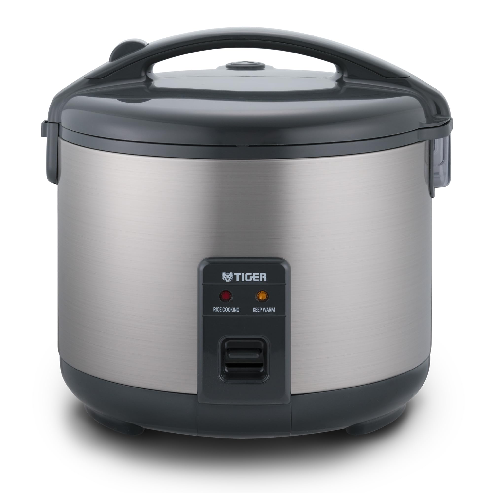 Tiger JNP-S18U-US 10 Cup Capacity White Rice Cooker with Non-Stick Inner Pot Retractable Power Cord and Keep Warm