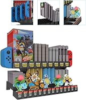 Vista 5 de Multifunctional Game Storage and Display Stand for NSWNDS3DSAmiiboNDS seriesGame BoyFCSFCNESSNESN64