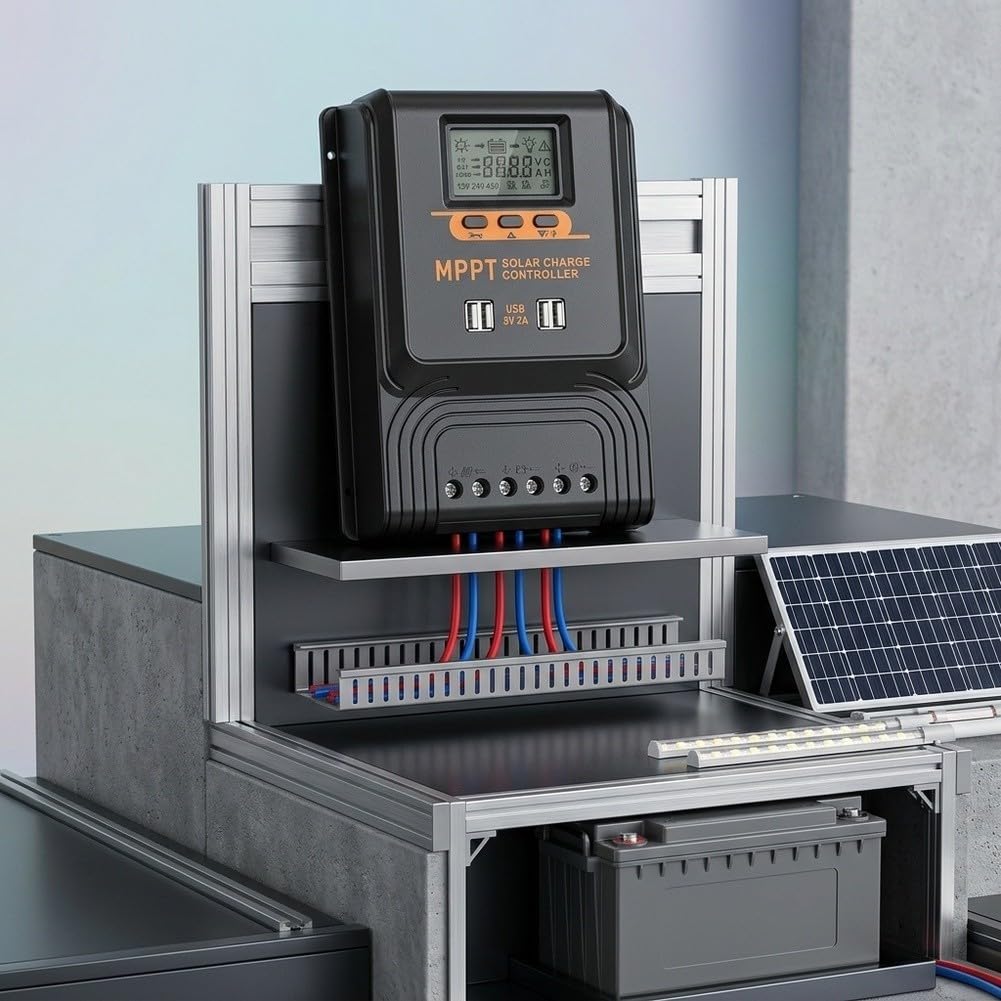 50 A pour régulateur de charge solaire PWM 12-48 V Détection automatique