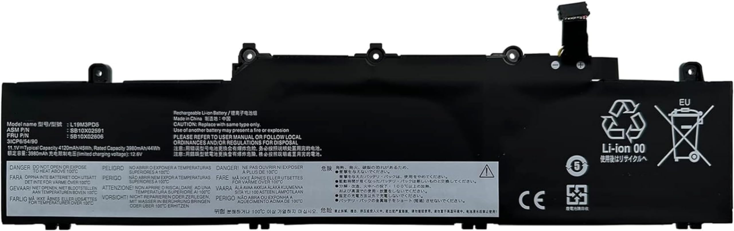ASKC L19M3PD5 L19C3PD5 L19D3PD5 L19L3PD5 Laptop Battery for Lenovo ThinkPad E14 E15 Gen 2 3 4 Series L20C3PD4 L20D3PD4 L20M3PD4 L20L3PD4 SB10X02597 SB10X02605 45Wh