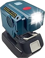 Vista 7 de Generador Inversor de Energía de 150W Compatible con Batería de Litio Ryobi de 18V, DC 18V a AC 110V-120V Estación de Energía Portátil, con 2 USB