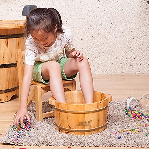 Spa de pies de madera maciza para pedicure y baño miniatura 3