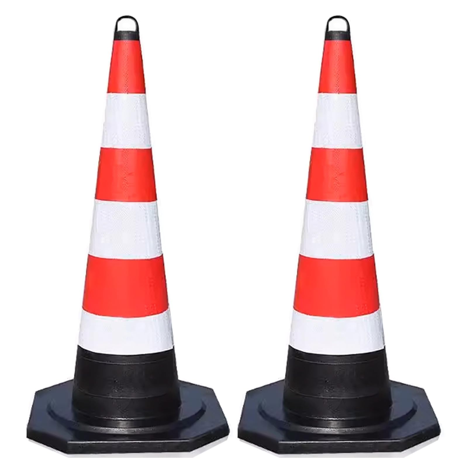 Cône de signalisation réfléchissant pour sécuriser les zones sombres