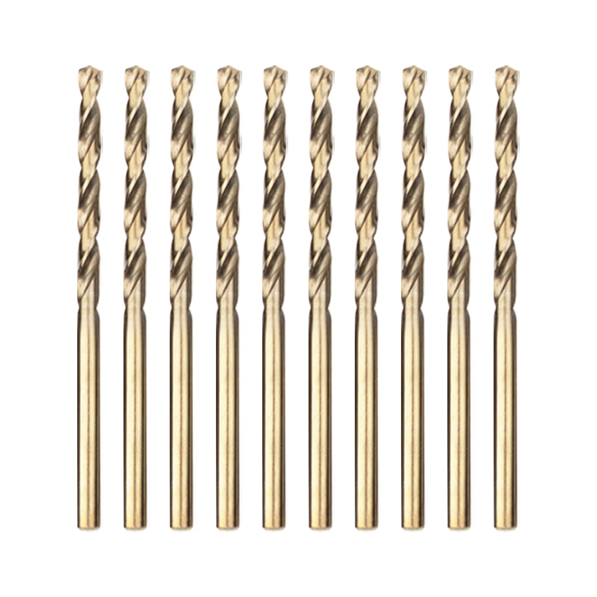 Meccion HSS-Co 10pcs 1.0mm Brocas Helicoidales para Metal, Acero Inoxidable, Madera, Plástico y Hierro