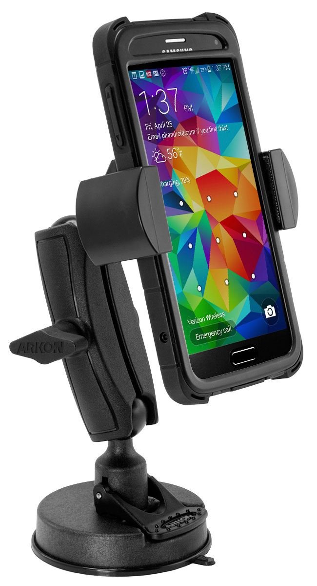 ARKON Mounts RoadVise Phone Holder With Clamp Mount | Universal Fit | Great Phone Holder For Handlebars, Carts,Treadmills, Strollers | Fits IPhone, Samsung, Google, & More - View #6