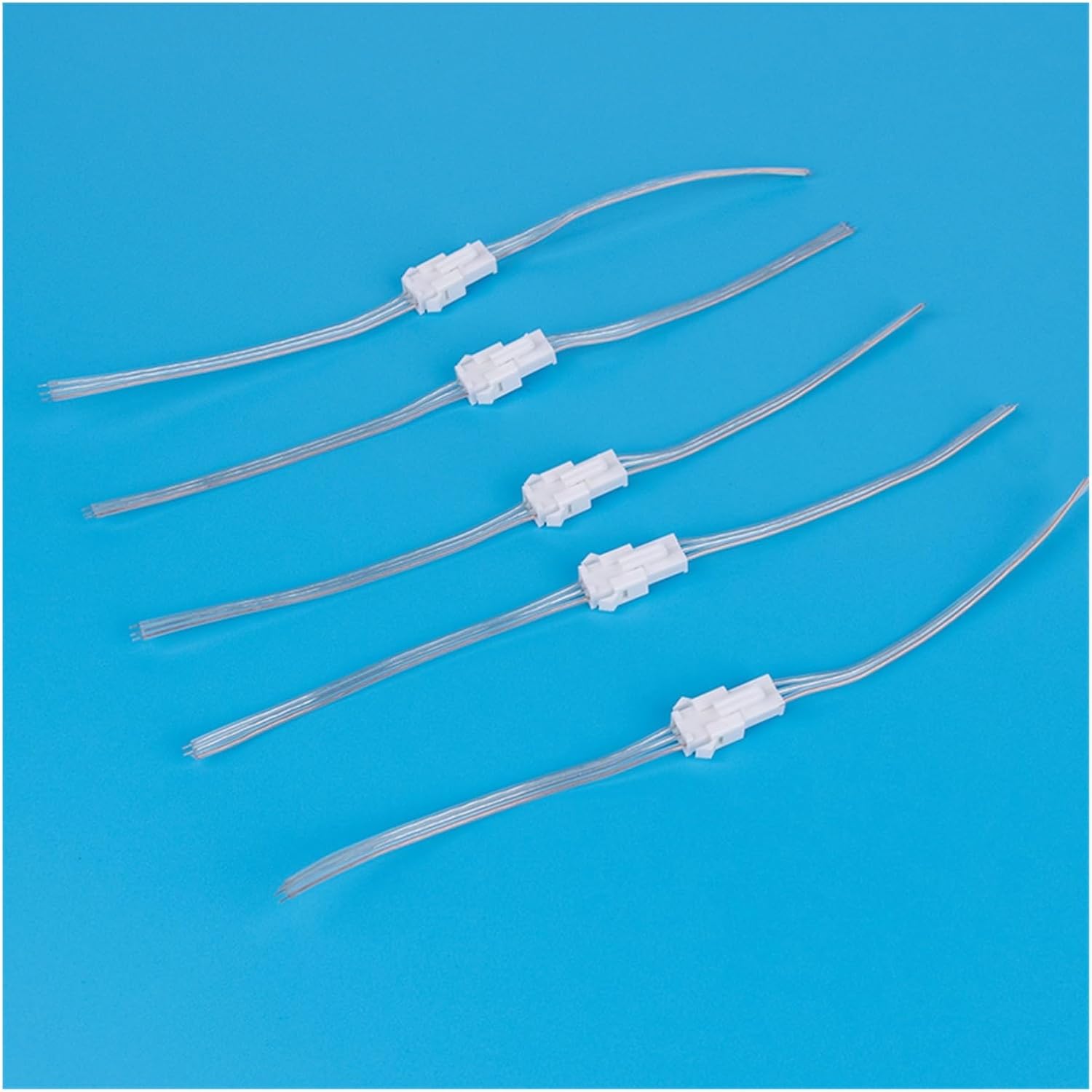 3 ピン JST コネクタ SM オスとメス WS2812B WS2812 WS2811 LED ストリングライト透明ケーブル 10