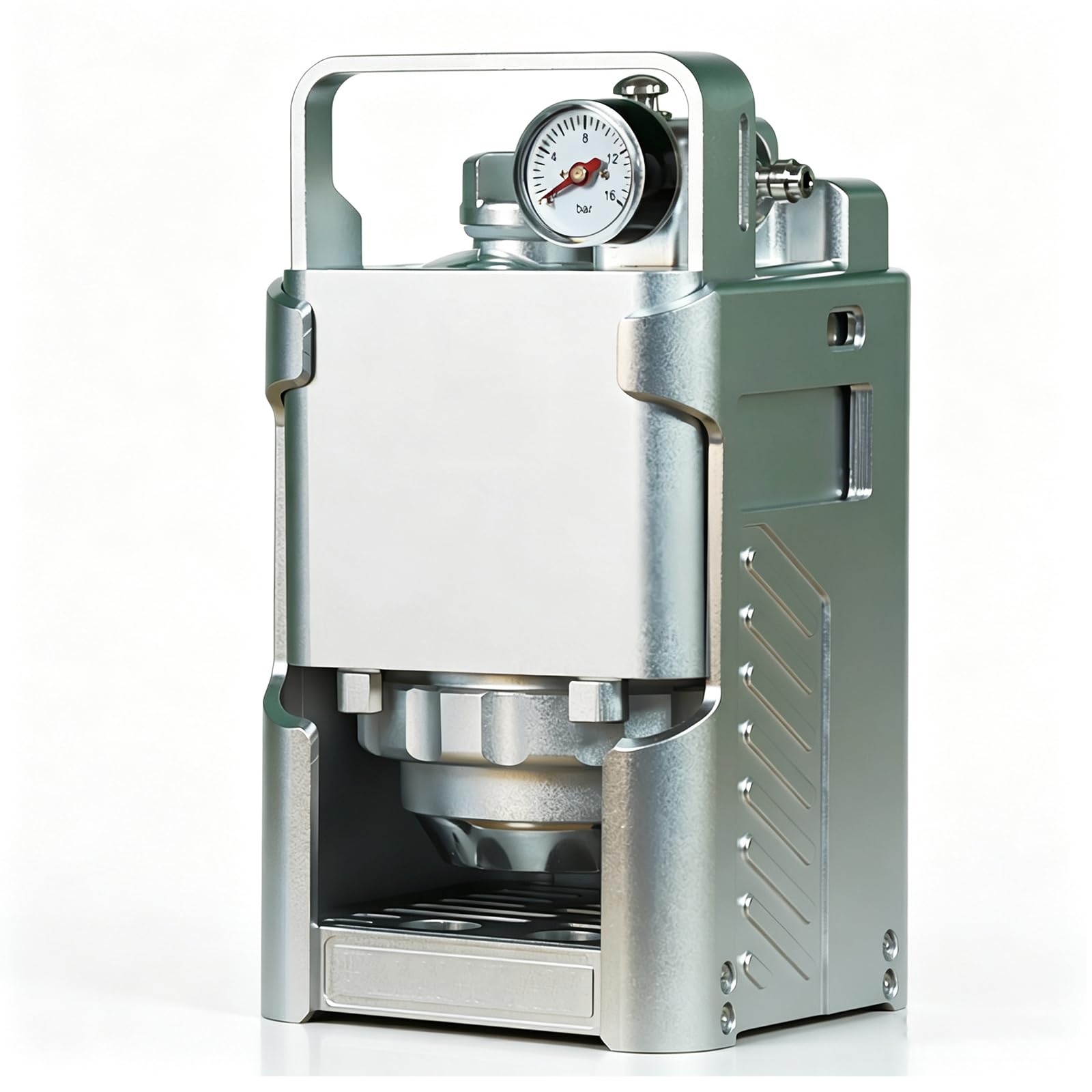 Vituord Portable Pneumatic Espresso Maker, 58mm No Preheating Coffee Machine, With Water Temperature Gauge, Pressure Gauge, Pressure Reducing Valve, For Camping Travel, Home Brewing A