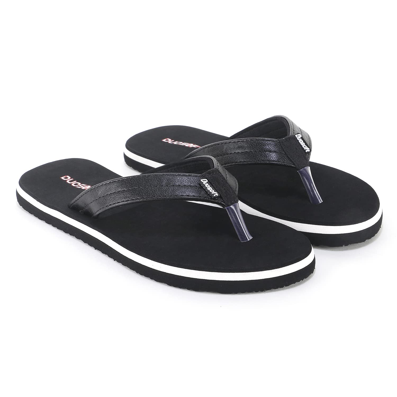 HavinoshMens Eva Synthetic Foam Causal & Flip Flop Slippers (014-Black)