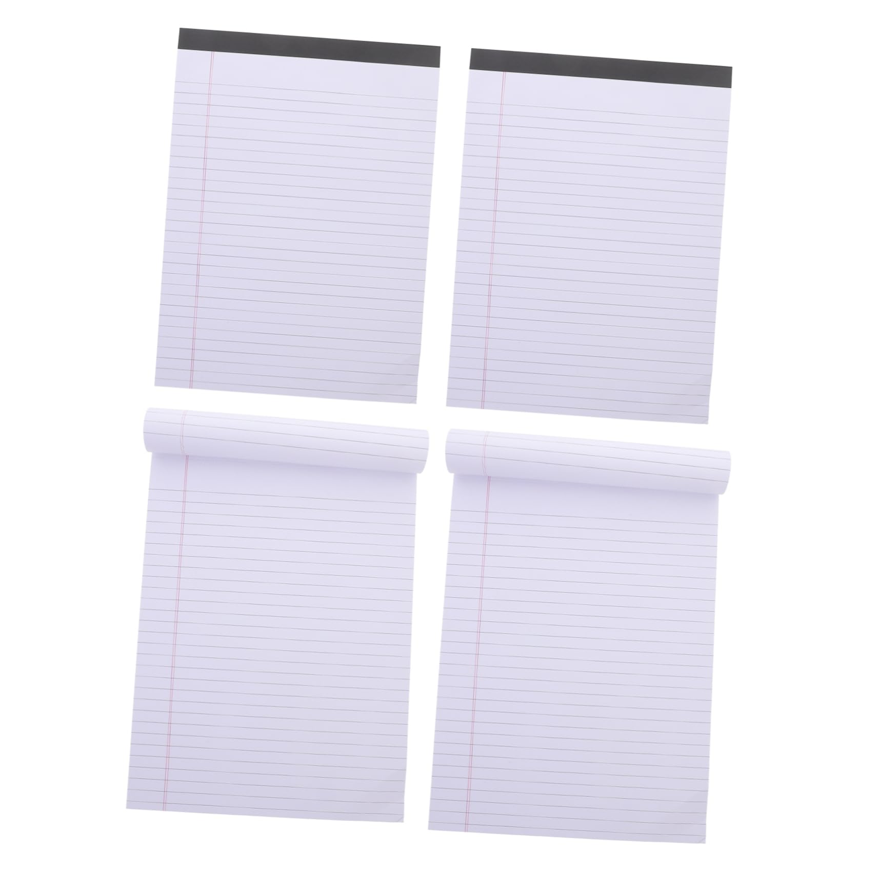Quaderno Appunti Righe A4 Bianco 4 Pezzi Carta per Ufficio | Carta Spessa, Scrittura Facile, Formato A4, Blocco da Tavolo per Pianificazione Scrivania