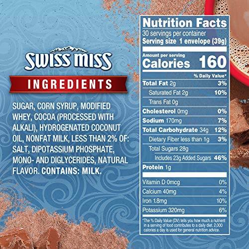 Swiss Miss Milk Chocolate Flavor Hot Cocoa Mix, 41.4 Ounce (Pack Of 8) #TOP7