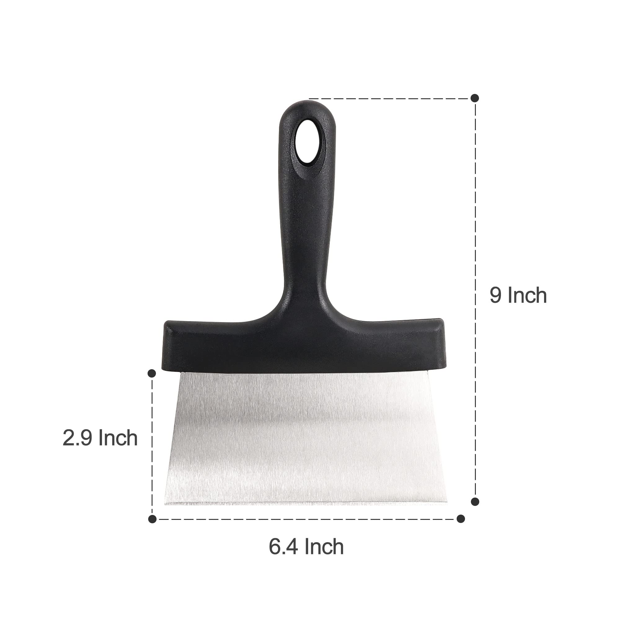 Skrobak do grilla 15 cm skrobak do grilla ze stali nierdzewnej z plastikowym uchwytem wszechstronne narzędzie do skrobaka do żywności do płaskich akcesoriów Teppanyaki BBQ Blackstone