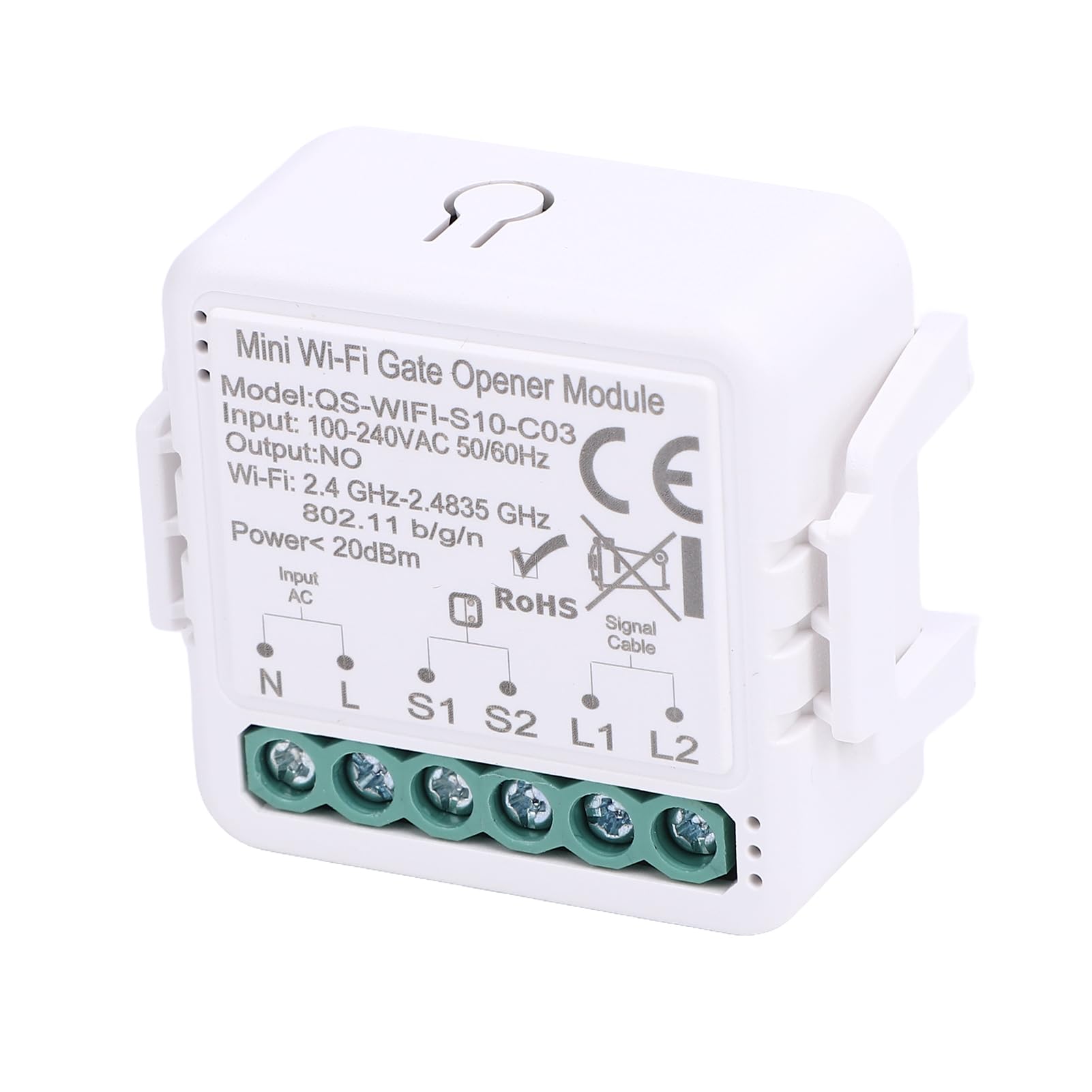 Module de porte de garage intelligent Wifi, ouvre-porte à commande vocale logicielle avec fonction minuterie et télécommande, interrupteur de porte de commande sans fil pour la