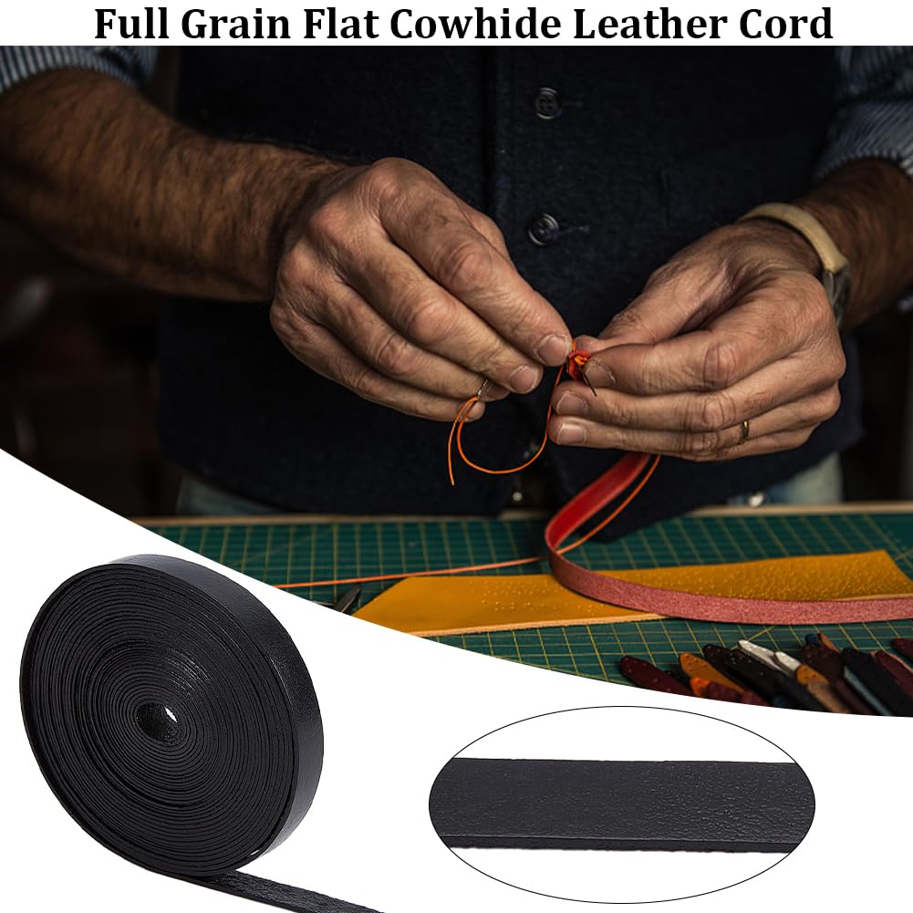 Cinghie In Pelle Marrone 4m X 2cm - Per Fai Da Te, Animali E Artigianato - Foto 12