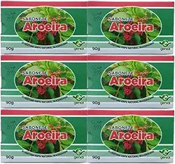 6 Sabonetes de Aroeira Natural Glicerinado em Barra