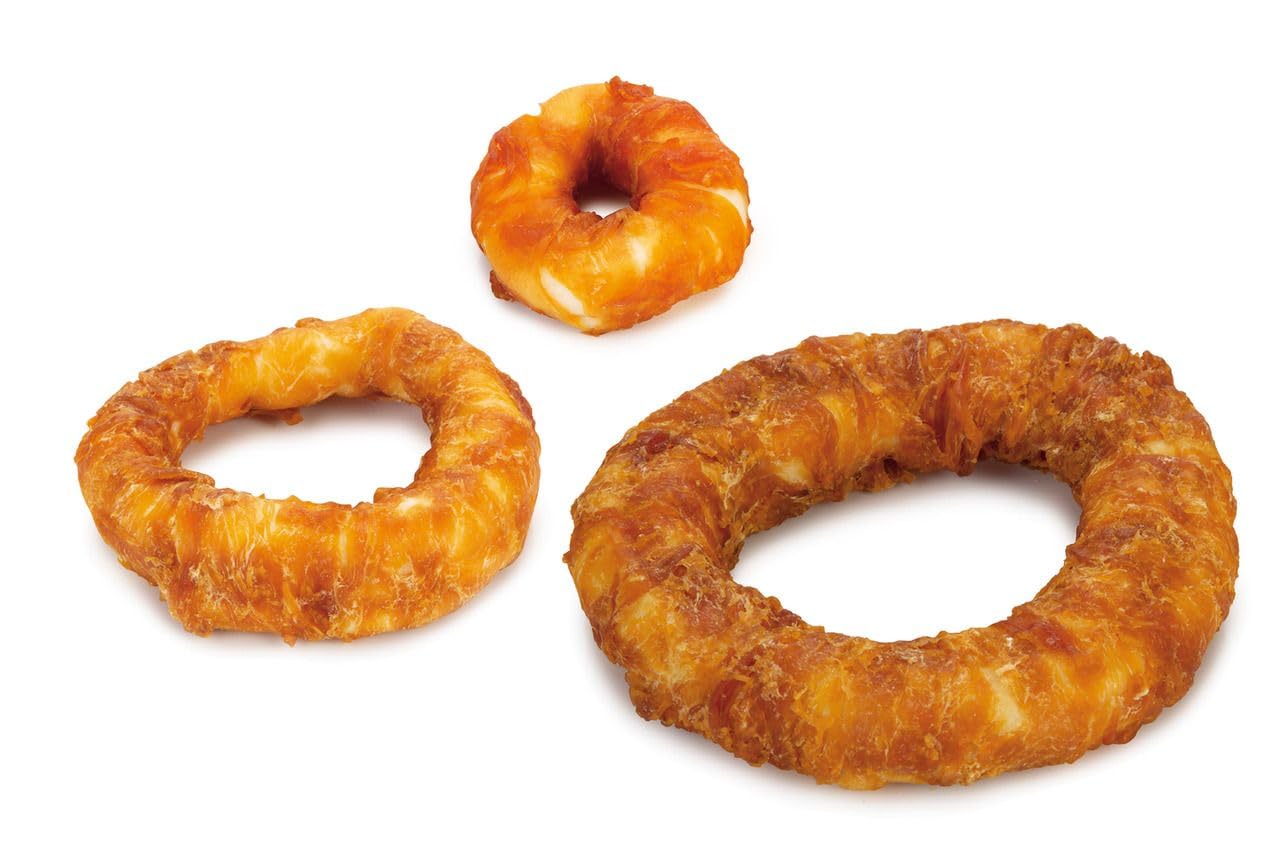 Hundesnack, Kausnack für Hunde (Hühnchen Kauring, Chicken Donut, Bagel 7,5 cm, 40 Stück)