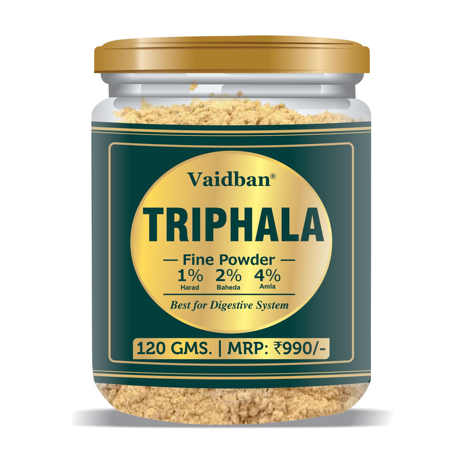 Vaidban Triphala Fine Powder/Churna - Improve Your Digestion (120 Gm) (B0BVJFF2DQ) Amazon Price History, Amazon Price Tracker