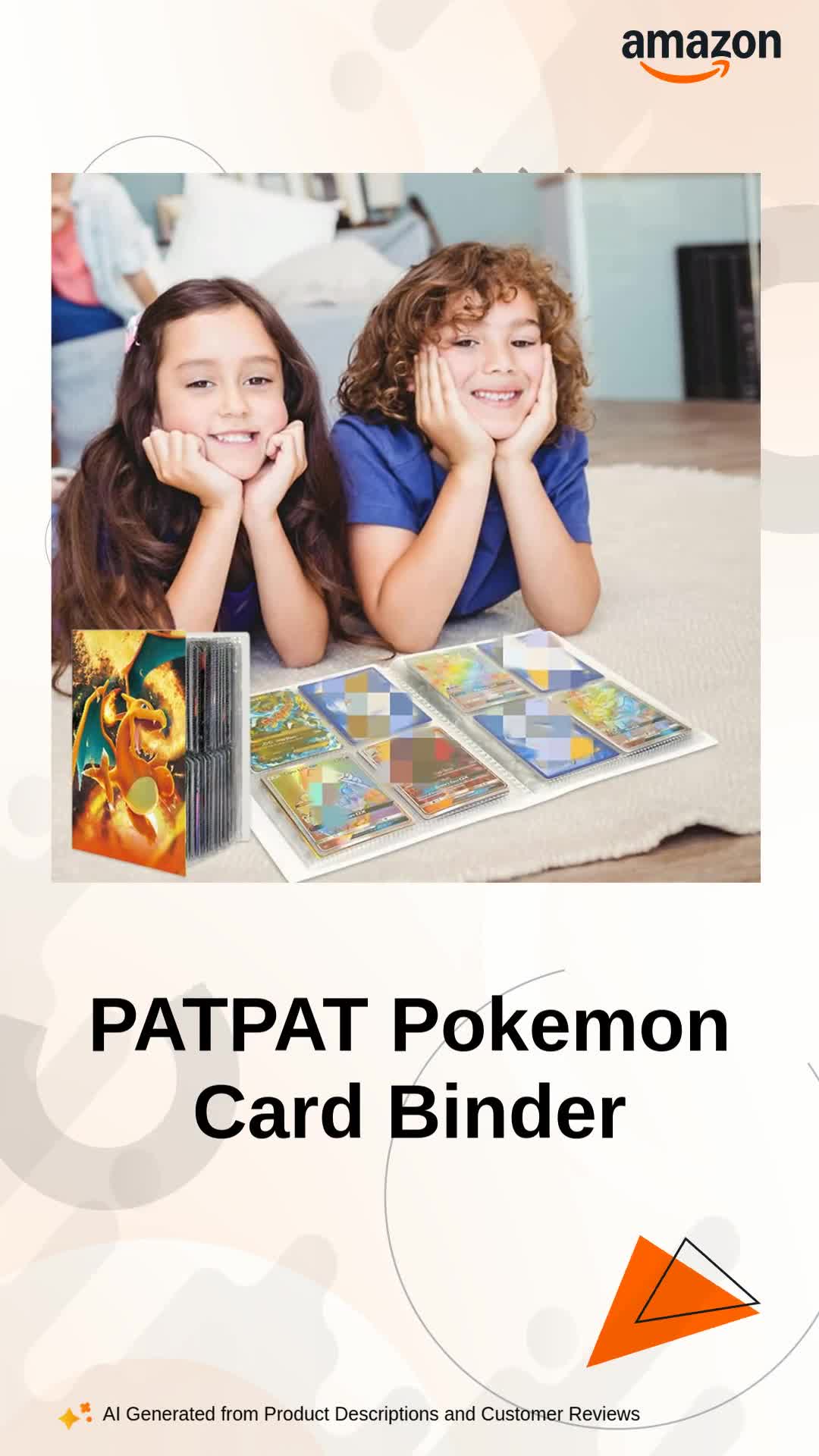 PATPAT Poke-Mon Binder - 120 Card Collector Album, Trading Card Binder