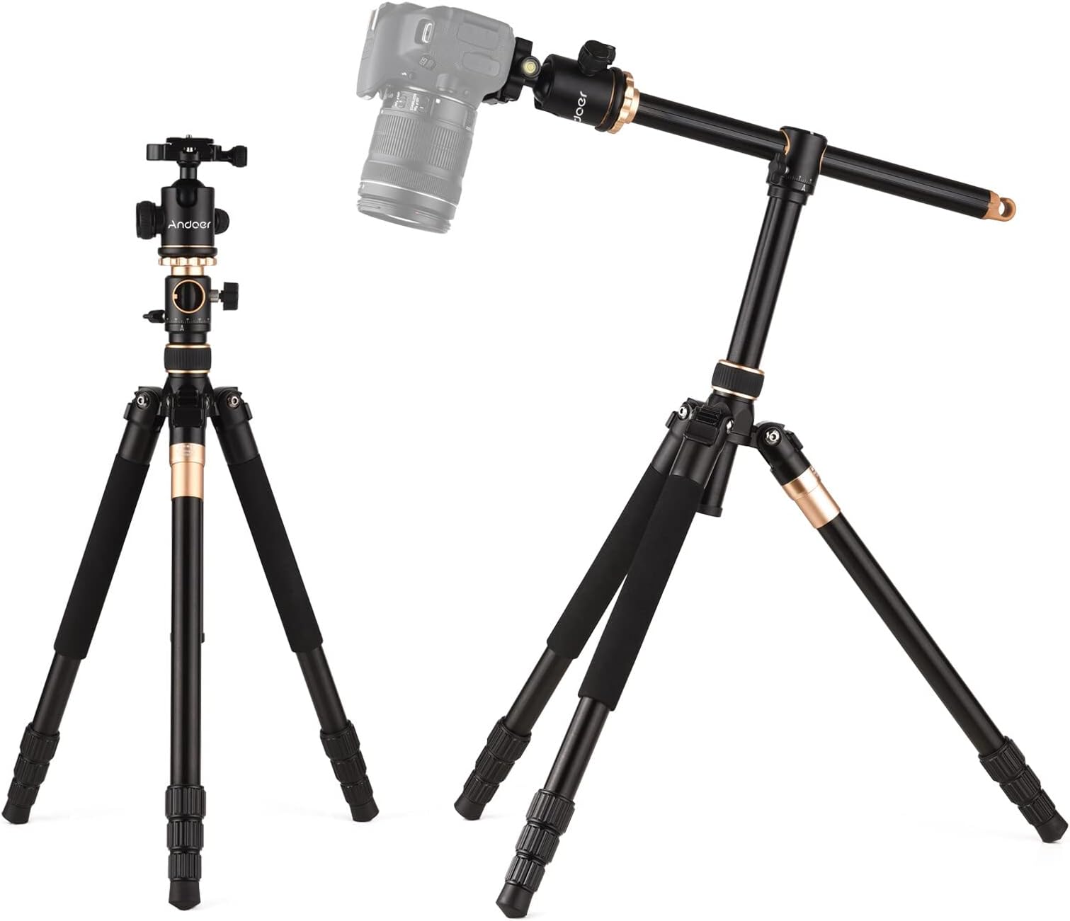 Irovami TTT-011 185cm/ 72.83Inch Professional Photography Tr Monopod Camera Horizontal Trs Aluminum Alloy 360° Rotatable Ball Head Quick Release Plate 10kg/22lbs Load Capacity with Carry Bag