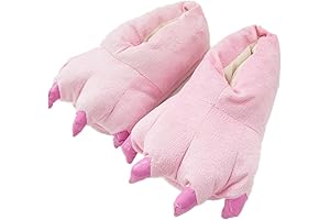 Cozy Pawfect Pink Stitch Slippers
