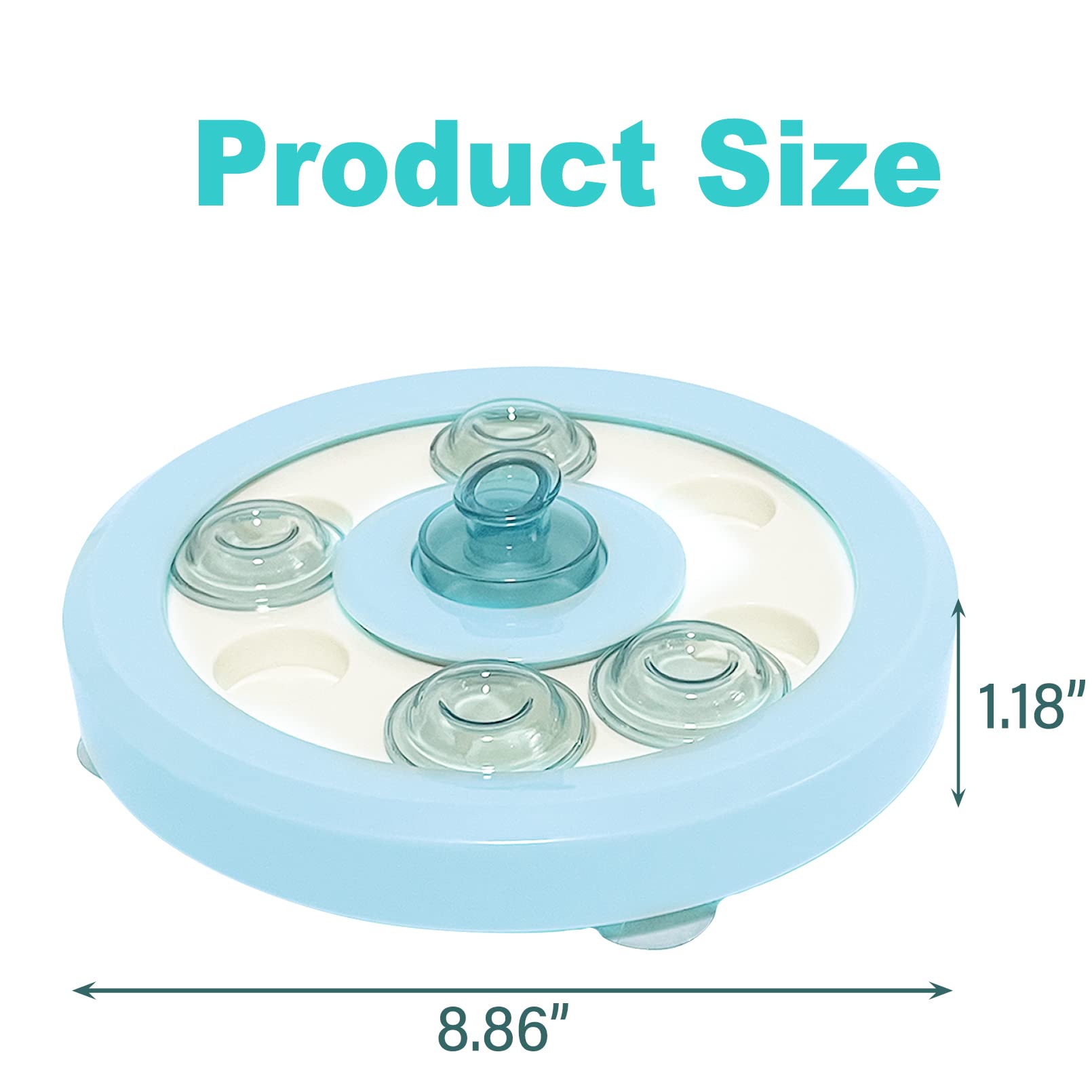 kathson Bunny Enrichment Toys Rabbit Foraging Toy Small Animal Treat Dispenser Hamster Puzzle Feeder Guinea Pig Interactive Toys Mental Stimulation for Ferret Chinchila Cat Dog