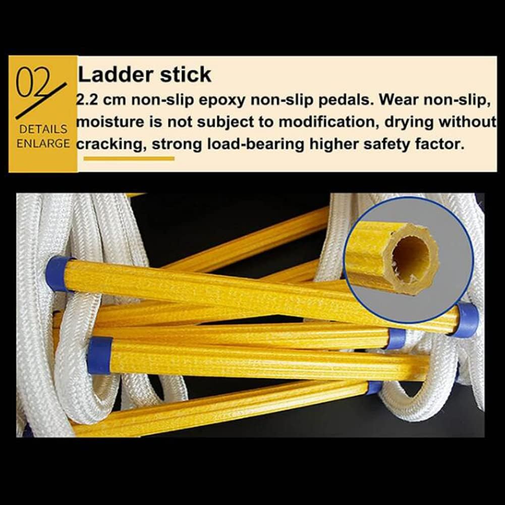 Rope Ladder,Reuescape Rope Ladder Emergency Fire Escape Ladders Reufire Escape Ladder/25M82Ft