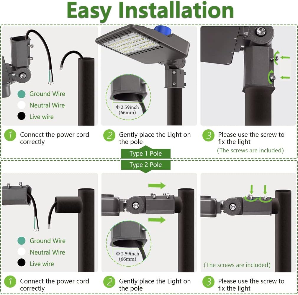 Bеѕt Rеvіеw SZGMJIA 100W Parking Lot Light, LED Street Lighting CREE LED 15,000 Lumen Super Bright 5000K Daylight White Replaces 500W Halide Slip Fit Mount Shoebox Pole Lights with photocell