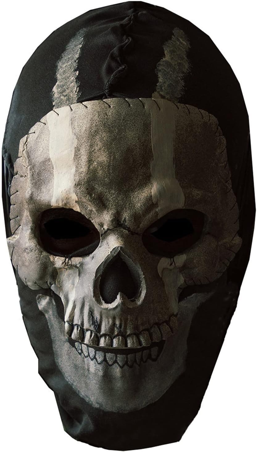 Call of Duty Ghost Skull Mask Full Face Unisex for War Game Outdoor Sport Halloween Cosplay (one Size, Mask)