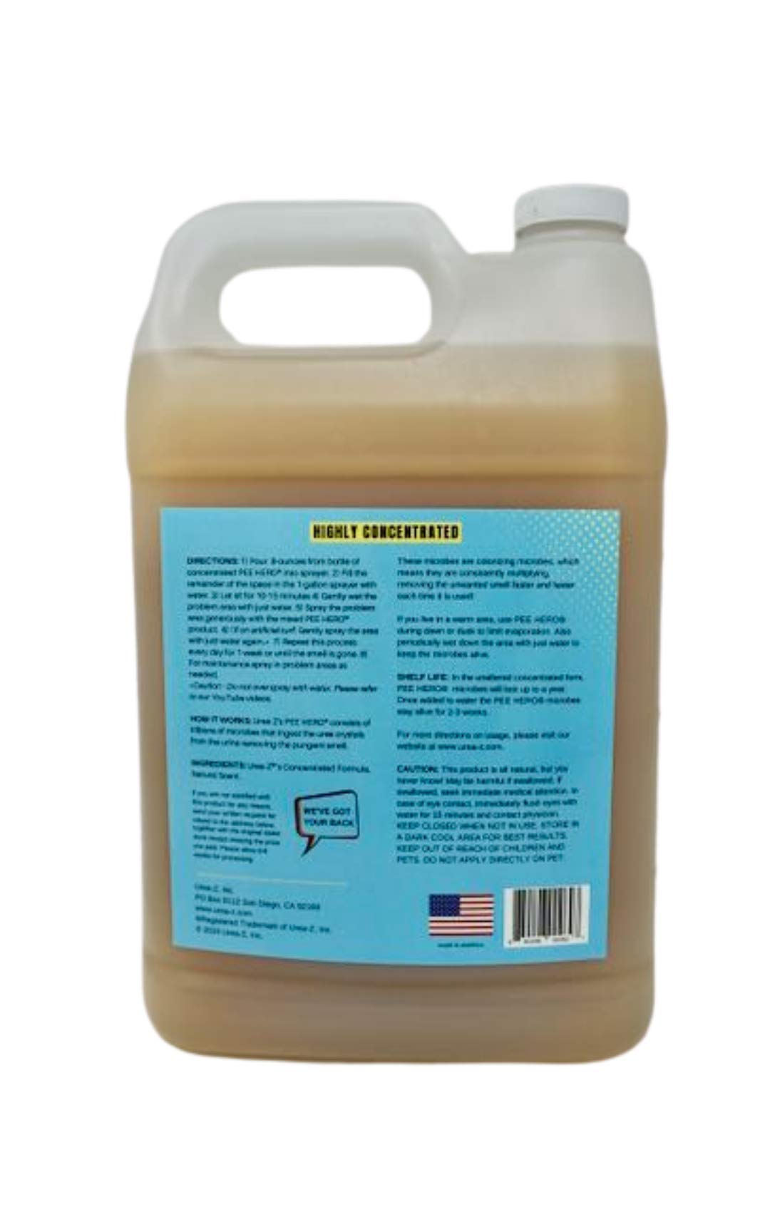 Buy UreaZ Pee Hero 1Gallon Concentrate Urine Odor Eliminator Removes