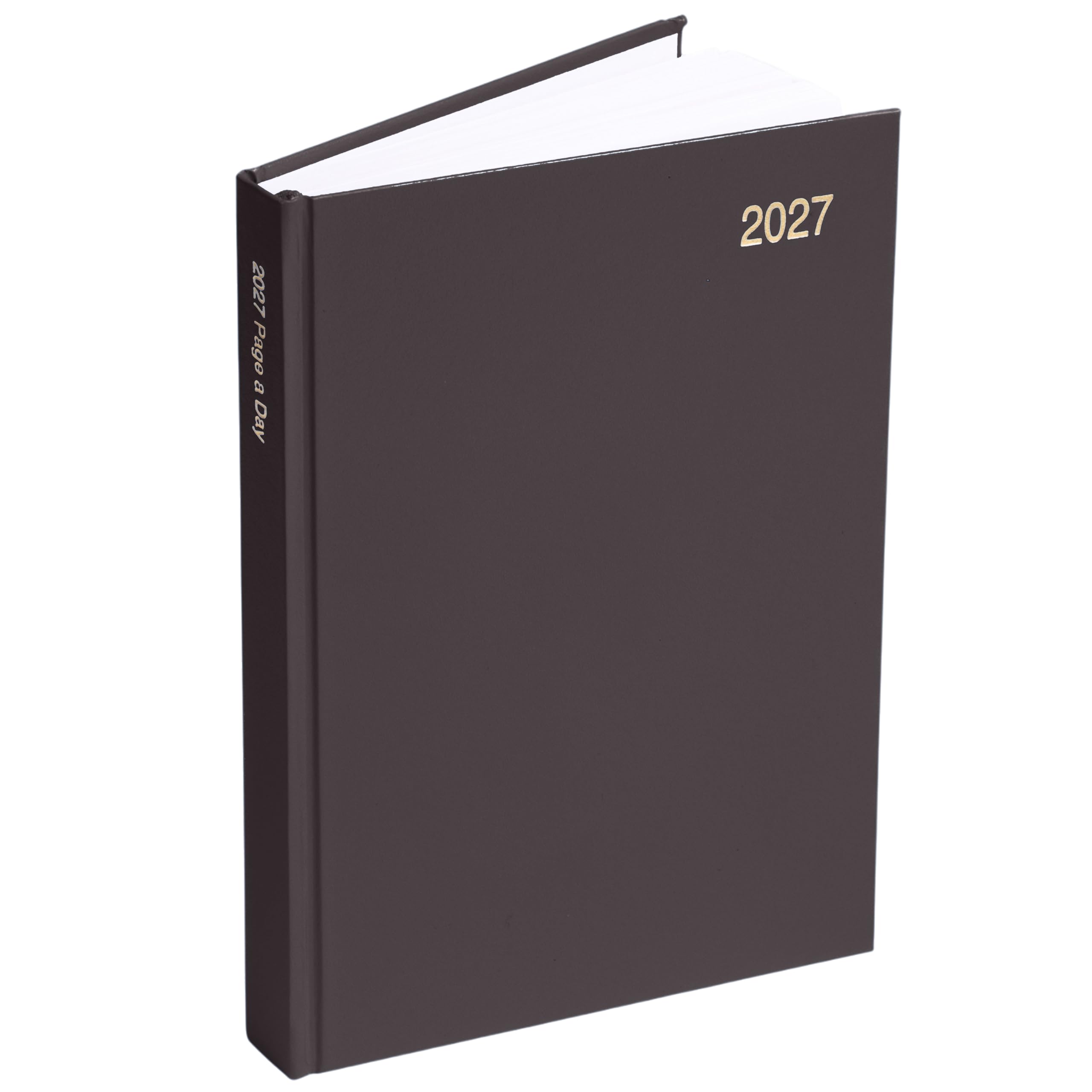 evelay Agenda de 2025, tamaño A4, una página por día, con tapa dura, año completo, calendario diario, color negro (idioma español no garantizado)