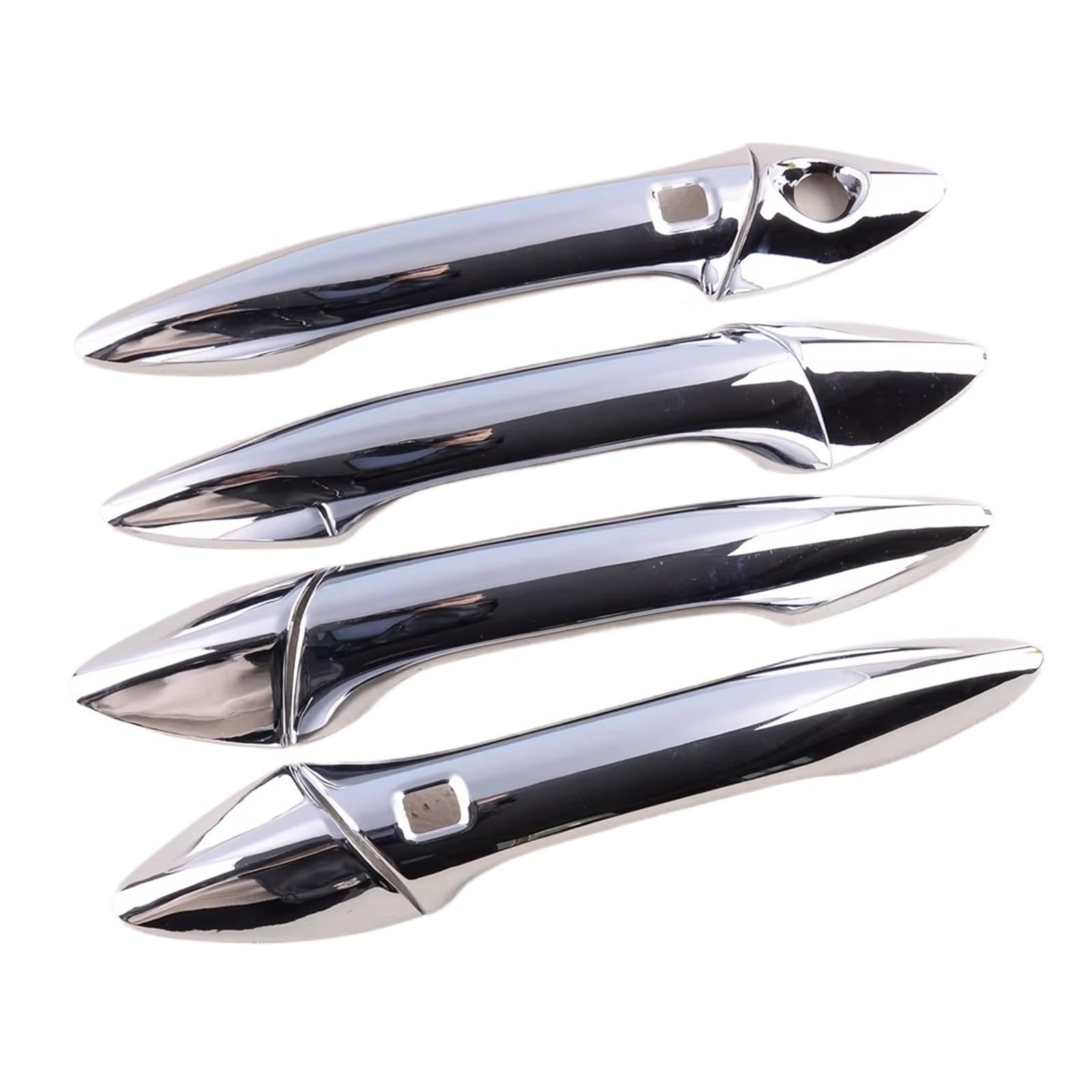 Kedfbts One Color Handle Trim Shell Compatible With Hyundai For Elantra For Sedan For Avante 2012 2013 2014 2015 2016 Car Exterior Chrome Door Handle Cover Trim Decoration 8Pcs