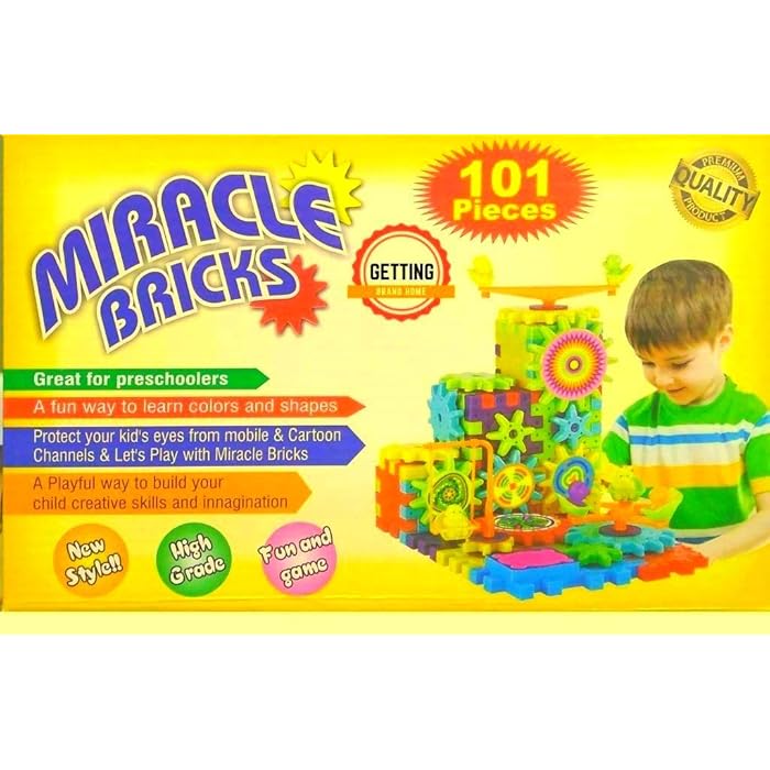 Buy Miracle Bricks 101 Piece Interlocking Learning Blocks and