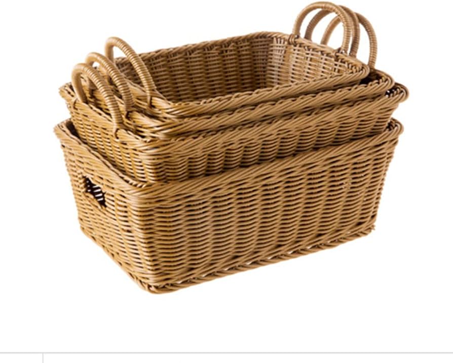Amazon.co.jp: 収納かご 浅型 収納バスケット 編み込み 籐収納 Amazon.co.jp: 収納かご 浅型 収納バスケット 編み込み 籐収納