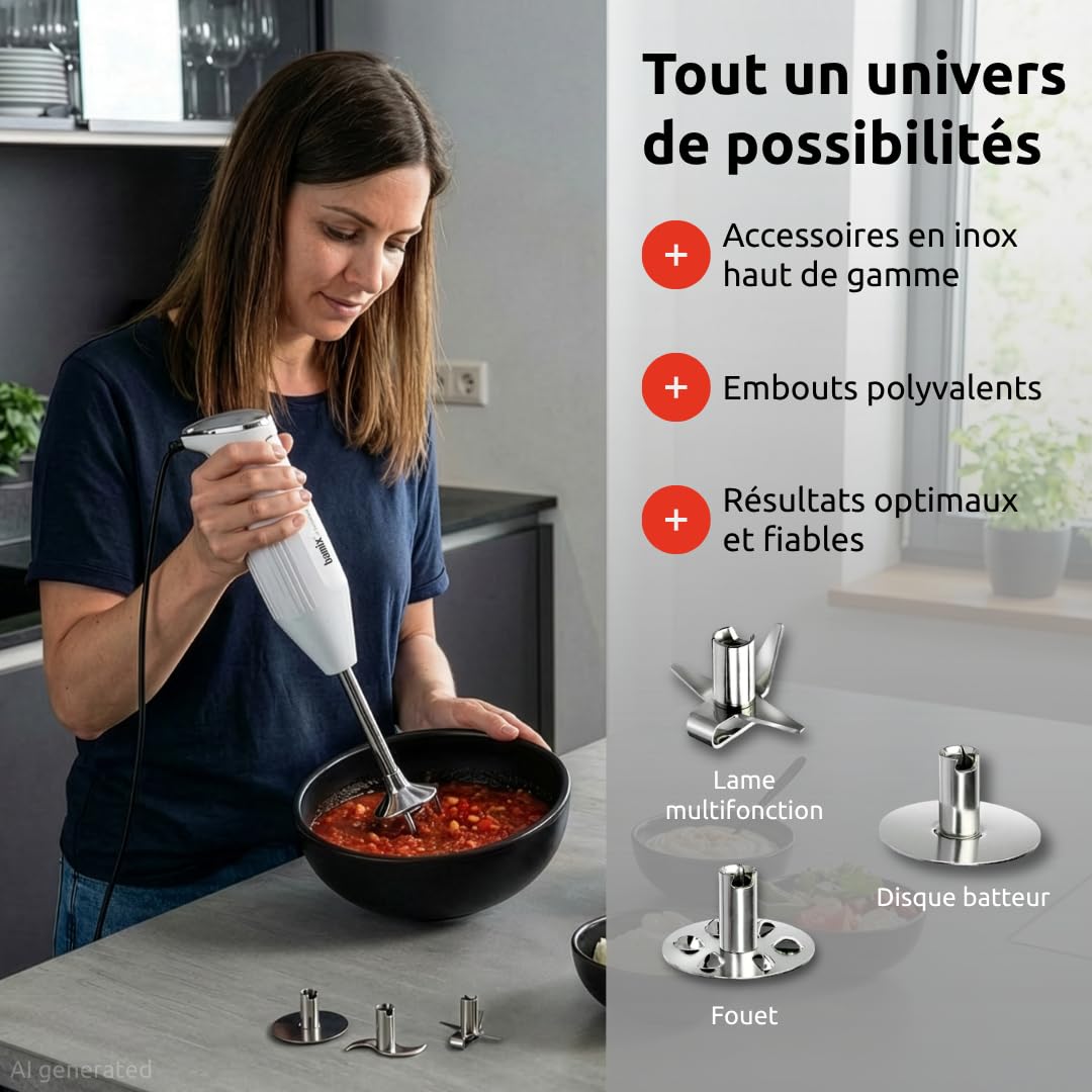 bamix Immersion mixer M250 PRIME with multi-purpose blade