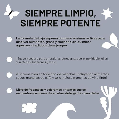 Miniatura 2 de Molly's Suds Cápsulas para lavavajillas Detergente de lavavajillas que limpia, corta la grasa y enjuaga limpio (sin residuos) para platos