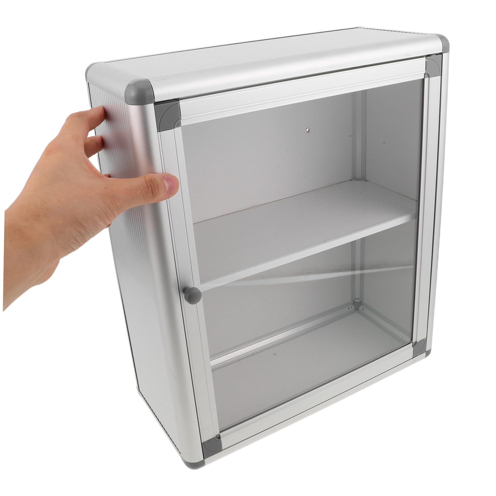 Cabilock Caja Organizadora De Medicamentos Portátil Resistente con Ventana Transparente para Pared Botiquín Multifuncional De Emergencia para Bancos Oficinas y Baños con Acceso Rápido