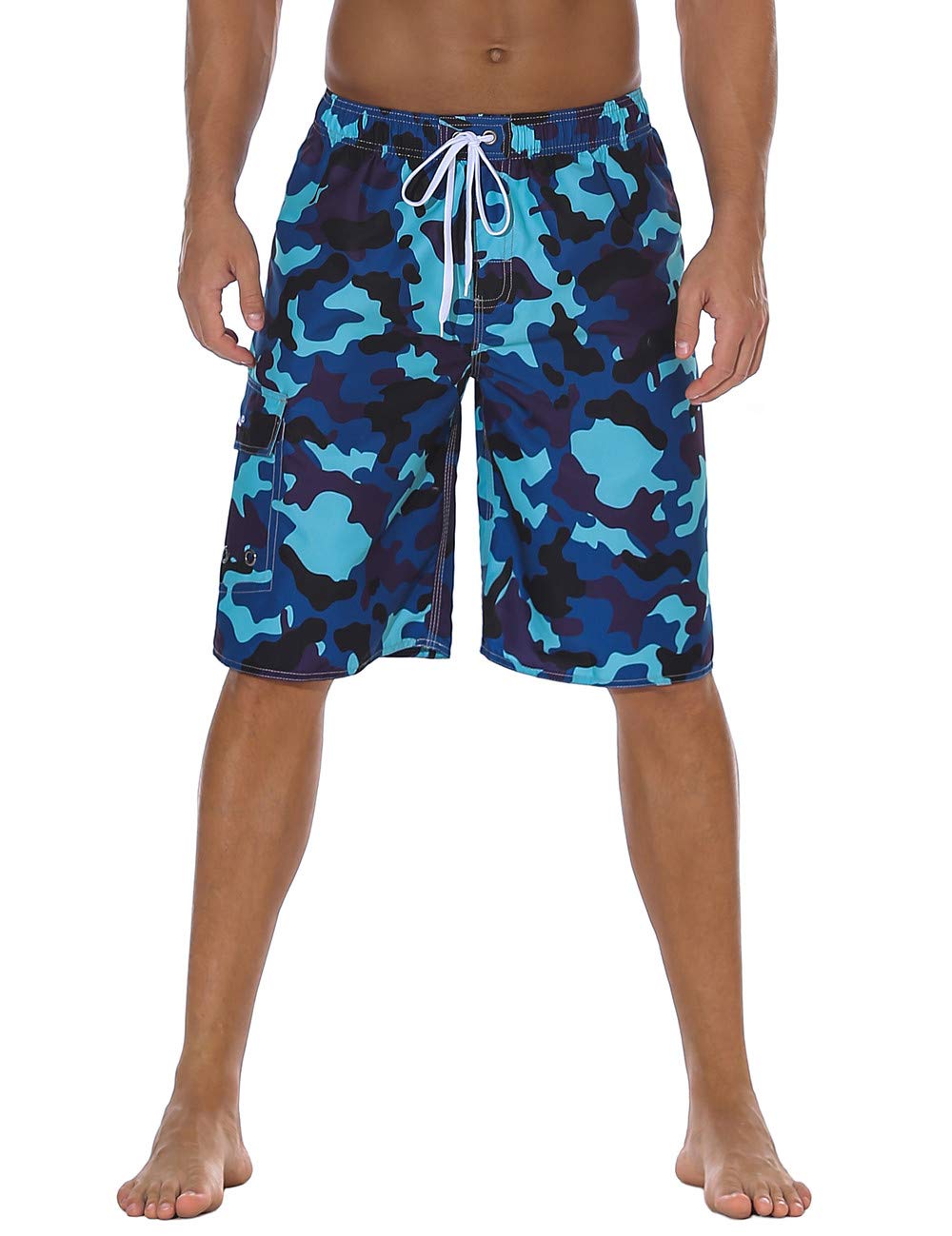 Men's Swim Trunks Classic Lightweight Board Shorts with Lining