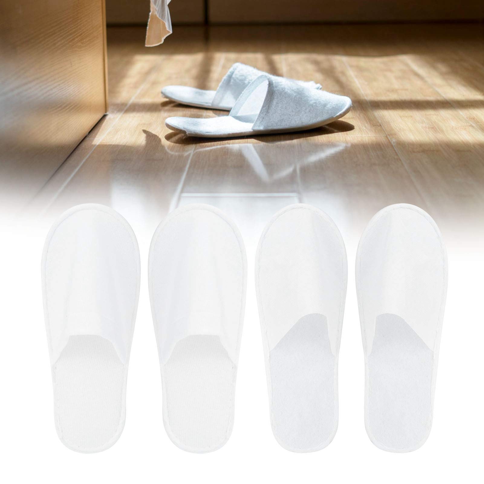 Pilipane Pantofole USA e Getta,50 Paia di Pantofole USA e Getta Antiscivolo Unisex Portatili, Pantofole per Ospiti Domestici per Ospiti di Feste in Hotel Spa a casa(M)