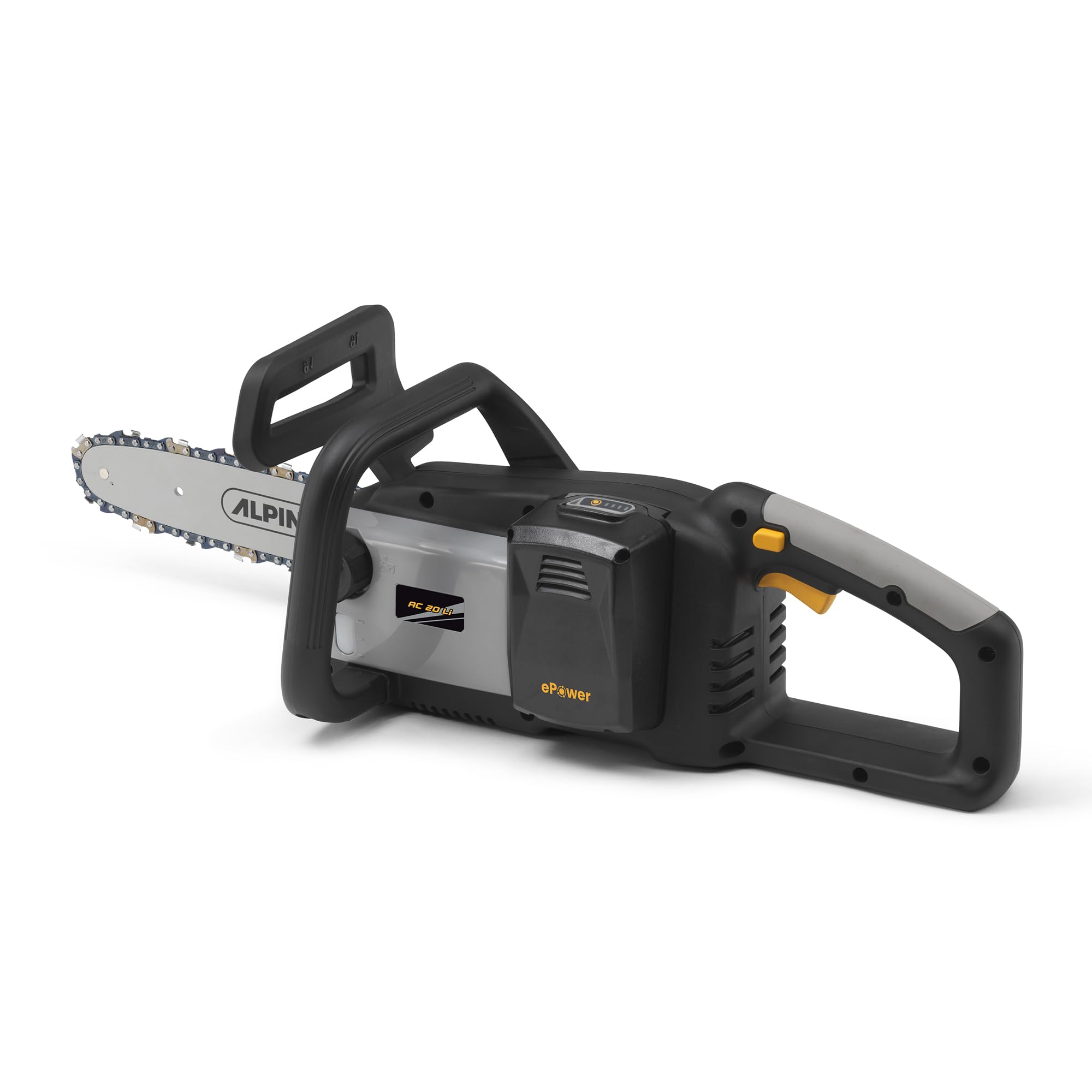 Alpina AC 20 Li Kit Motosega a Batteria, 700 W, 25 cm – 1 Batt. 4 Ah + Caric., Protezione Punta – Potatura e Taglio Legna